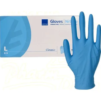 Vyšetřovací rukavice ABENA Rukavice vyš.Nitril Clas.L nepudr.modré 30ks