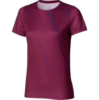 Dámské tričko Dámské sportovní tričko Mizuno Core Graphic tee(W) / Dark purple Velikost: L