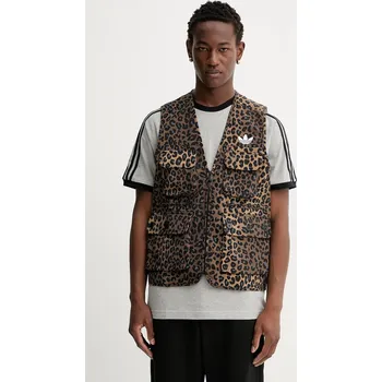 Dámská vesta Vesta adidas Originals Graphic Reg Vst hnědá barva, přechodná, JV7557 88X, vel. S