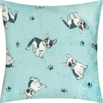 Dekorativní polštářek Bellatex Polštářek ELLÍK - dětský motiv Modrá,Bílá,Černá