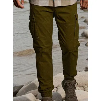 Sinsay - Kalhoty cargo - khaki - 163EV-87X - 163EV-87X-32
