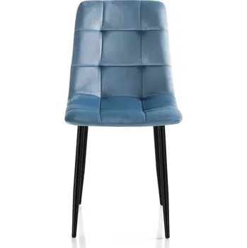 Jídelní židle Modré sametové jídelní židle v sadě 2 ks Faffy – Tomasucci ID_1607916