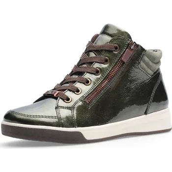 Dámské tenisky ARA dámské kotníkové boty kožené lakované zelené | 12-24499-84 Rom Velikost: 37