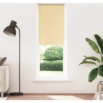 Stavební výplň vidaXL Roleta zatemňovací šířka látky 75,7 cm polyester [4012086] Barva: Béžová