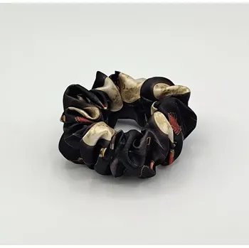 Saténová Scrunchie gumička Halloween L