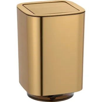 Odpadkový koš Wenko Odpadkový koš s výkyvným víkem Auron 5,5 l, zlatá