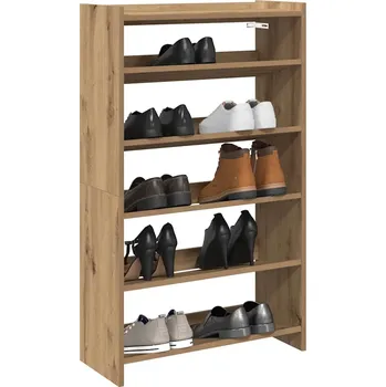 Botník vidaXL Botník kompozitní dřevo/dub artisan