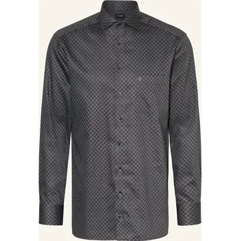 Pánská košile Olymp Pánská Košile Luxor Modern Fit, šedá / černá, 40