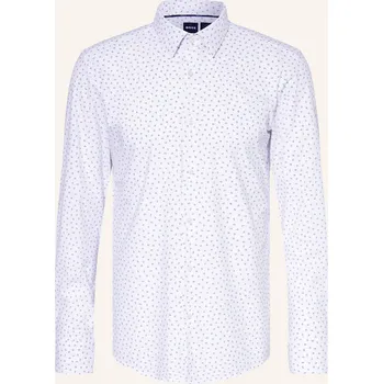 Pánská móda Boss Pánská Košile Hank Slim Fit, tmavě modrá / bílá / tmavě...