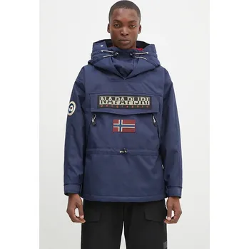 Bunda Napapijri Skidoo 1990 pánská, tmavomodrá barva, přechodná, NP0A4IK5B2Q1, L, 59X