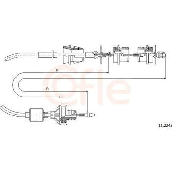 Spojkové lanko Spojkové lanko PAYEN 92.11.2243
