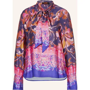 Dámská halenka Miss Goodlife Dámská Halenka Ze Saténu S Vázačkou, fialová /...