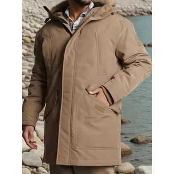 Dámský kabát Sinsay - Kabát s kapucí - béžová - 297EU-80X - 297EU-80X-M