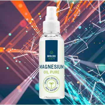 Masážní přípravek WoldoHealth Hořčíkový olej s rozprašovačem 100 ml