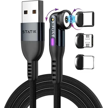 Datový kabel Statik 360 2.0 USB kabel (0,9m) s magnetickými koncovkami