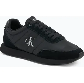 Pánské tenisky Pánské boty Calvin Klein YM0YM01361 Retro Runner Essential MIX MAT triple black