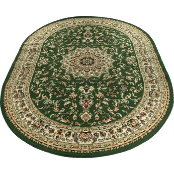 Koberec Makro Abra Oválný koberec ATLAS F740A zelený Rozměr: 180x250 cm