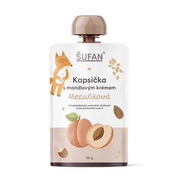 Vyrobeno pro ŠUFAN Kapsička s mandlovým krémem Meruňková - 110 g