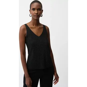 Dámské tričko JOSEPH RIBKOFF dámské tílko černé s kamínky