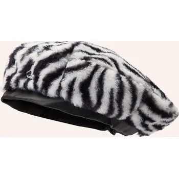 Čepice Kangol Dámská Čepice Z Umělé Kožešiny, bílá / černá, L