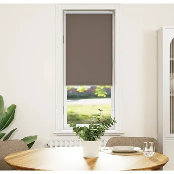vidaXL Roleta zatemňovací 55x130 cm šířka látky 50,7 cm polyester [4011743] Barva: Kávová