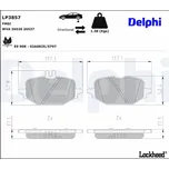 Sada brzdových destiček, kotoučová brzda Delphi LP3857