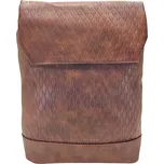 Tmavě hnědý dámský batoh se vzorem Polly