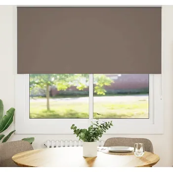 vidaXL Roleta zatemňovací šířka látky 146,6 cm polyester [4011788] Barva: Kávová