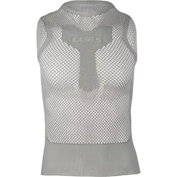 cyklistický dres Q36.5 Cyklistické triko bez rukávů - BASE LAYER 0 MESH - šedá