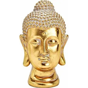 Přívěsek Hlava Buddhy thajská soška z polyresinu barva zlata 30 cm výška cca 30 cm