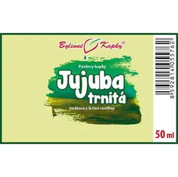 Doplněk stravy Bylinné kapky s.r.o. Jujuba trnitá semena (TCM) - Pavlovy bylinné kapky (tinktura) 50 ml