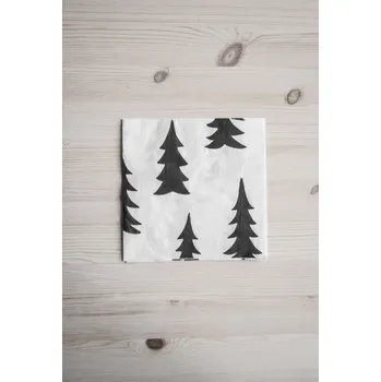 Papírový ubrousek Papírové ubrousky Gran black 33x33 20ks, Klippan Švédsko