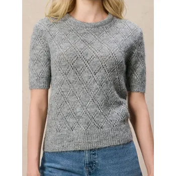 Dámský svetr Sinsay - Svetrová halenka s příměsí vlny - šedá - 406EU-09M - 406EU-09M-XL