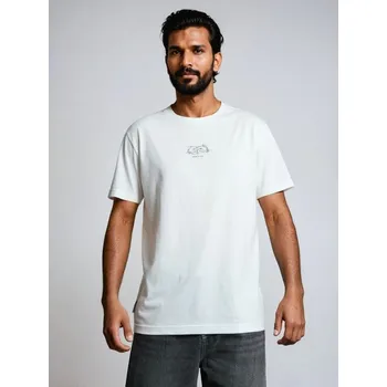 Pánské tričko Sinsay - Tričko s krátkým rukávem - krémová - 849GP-01X - 849GP-01X-2XL