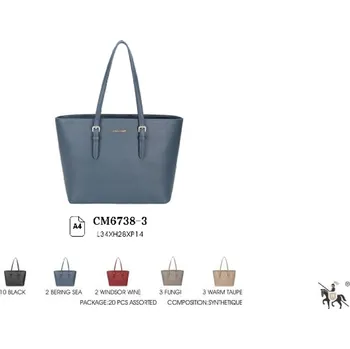 Kabelka Dámská kabelka DAVID JONES CM6738-3 FUNGI šedá