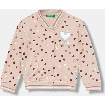 Chlapecká mikina Dětská mikina United Colors of Benetton 3YCMG5040.P.seasonal růžová 03X, vel. 82