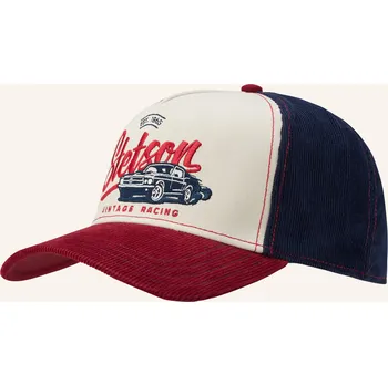 Kšiltovka Stetson Pánská Manšestrová Kšiltovka, tmavě červená / krémová...
