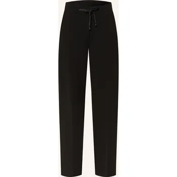 Dámské kalhoty Opus Pants Dámské Kalhoty Macie V Joggingovém Stylu, černá, 38
