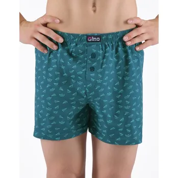 Chlapecké spodní prádlo Dětské trenky volné chlapecké, šité, s potiskem - petrolejová pampelišková - 152/158