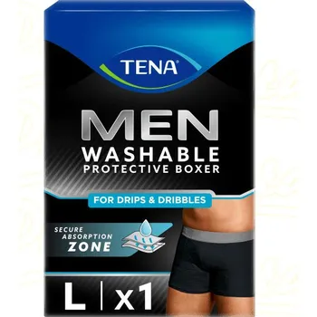 Inkontinenční kalhotky TENA Men Washab.Boxers L čer.inkon.boxer.1ks 84945