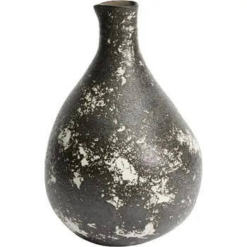 Váza Kave Home Černobílá keramická váza Orelin 39 cm