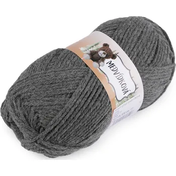 Příze Pletací příze medvídková 100 g Varianta: 12 (82260) šedá, Balení: 1 ks