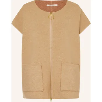 Dámský svetr Barbour Dámský Pletený Kabátek Martha, světle hnědá, 38