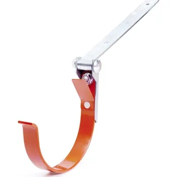 okap BRYZA PVC kovový hák žlabu s kloubem 125 mm cihlově červená (RAL 8004)