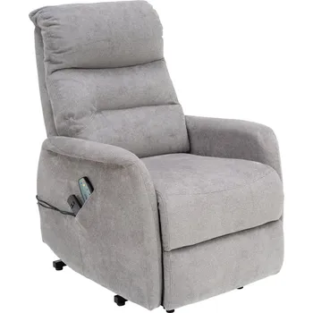 Křeslo Masážní křeslo s polohováním Legacy, šedá látka