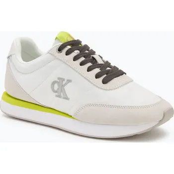 Dámské tenisky Dámské tenisky Calvin Klein YW0YW01990 Retro Runner Lace Up Nylon MG white/evening primrose/lily white