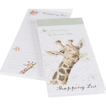 Wrendale Designs Nákupní seznam s magnetem Wrendale Designs "Flowers" - Žirafa