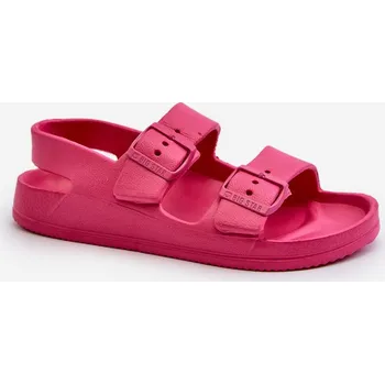 Dívčí baleríny Dětské lehké žabky s přezkami BIG STAR NN374544 Barva: Růžová, Velikost: 32