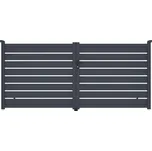 Brána G21 Reno 350x158 cm dvoukřídlá, antracitová