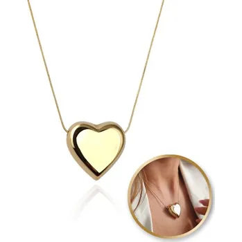 Náhrdelník Flamenco Mystique Náhrdelník z pozlacené chirurgické oceli 14k HEART NST2177